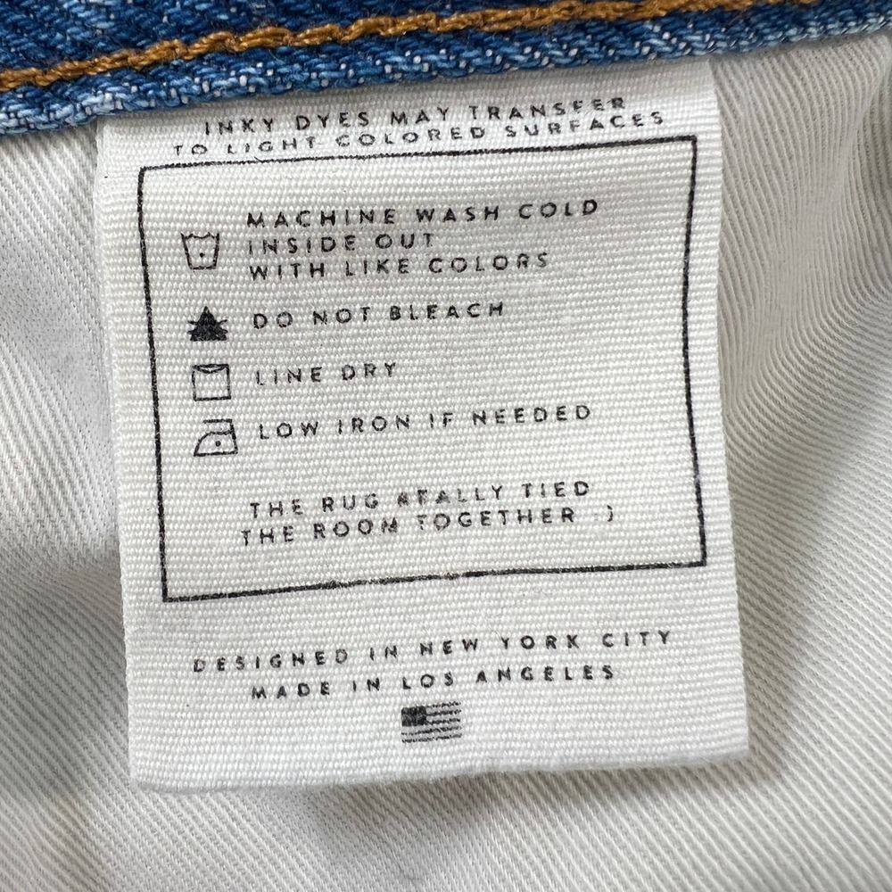 AYR The Normie Mens Straight Leg Jeans Light Wash Blue 100% Cotton Size 36x30 - Picture 5 of 9